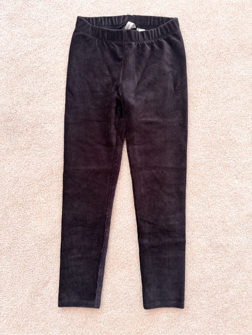 Janie and Jack Black Corduroy Leggings